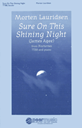 Sure on This Shining Night TTBB choral sheet music cover